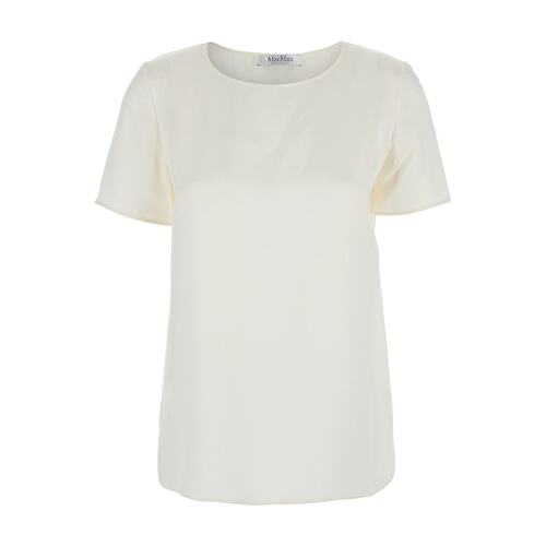 MaxMara 麦斯玛拉 女士 'Dida' 白色真丝上衣 2511111028600