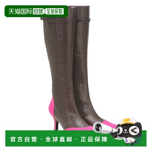 1h可退 香港直邮Marine Serre 女士 皮质及膝靴子 003716女靴