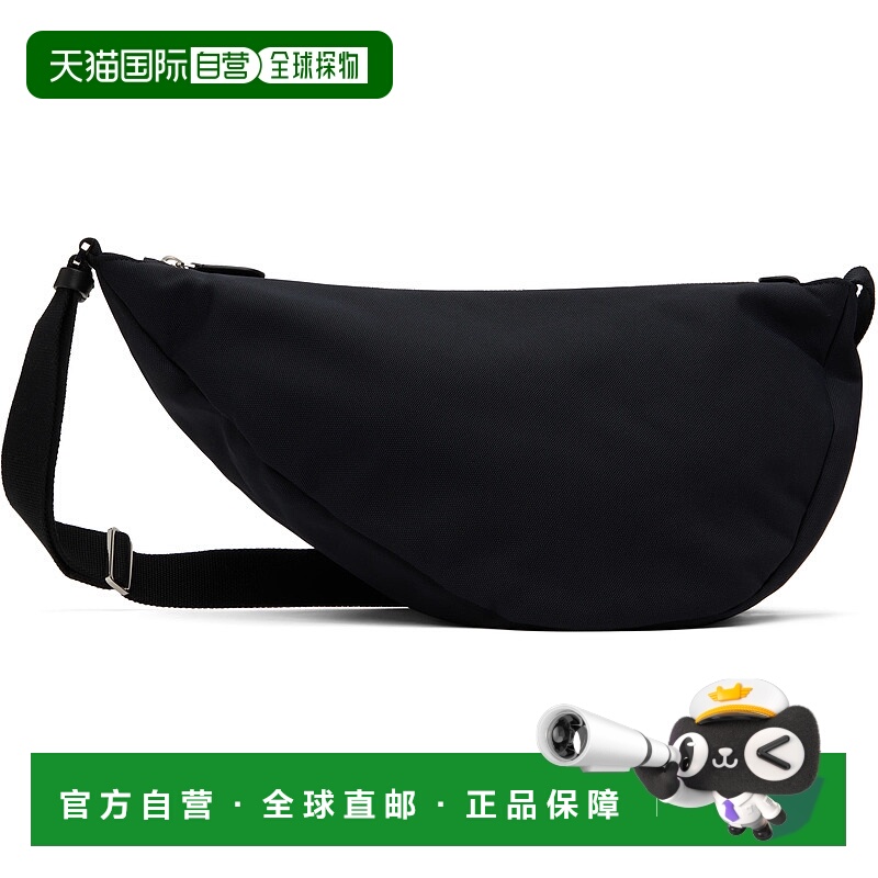 1h可退 香港直邮潮奢 The Row 女士 黑色 Slouchy Banana 斜挎包