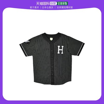 日本直邮HUF 短袖 棒球衫 男士 FOREVER BASEBALL JERSEY BLACK