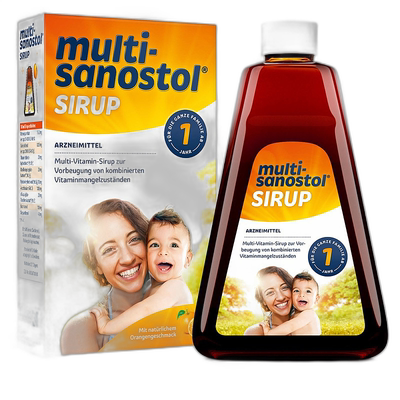 欧洲直邮德国药房Multi-Sanostol儿童1岁综合维生素糖浆300g营养