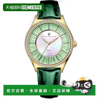 自营Christian Van Sant Women's Luna Mother of pearl Dial Wat