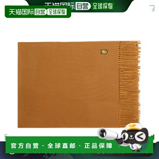 1h可退 香港直邮MAISON KITSUNE 女士 狐狸头贴片初剪羊毛围巾 LW