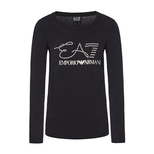 EA7 Emporio Armani 水晶镶嵌长袖T恤 6ZTT84TJ12Z1200