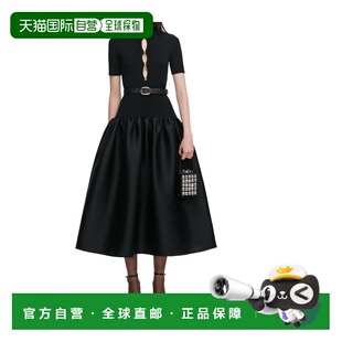 1h可退 香港直邮Self-Portrait 针织塔夫绸中长连衣裙 RS26138MB