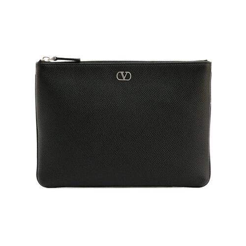 VALENTINO 男士化妆包 YP0AP5UAG0NO AW2025 黑色 拉链手拿包