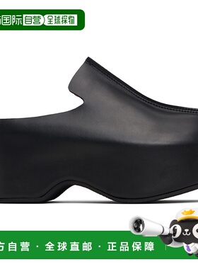 1h可退 香港直邮J.W. Anderson 男士 黑色 Platform 穆勒鞋 FW014