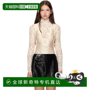 25PJTO025PA0170蕾丝针织 香港直邮潮奢 Rabanne 女士 米色上装
