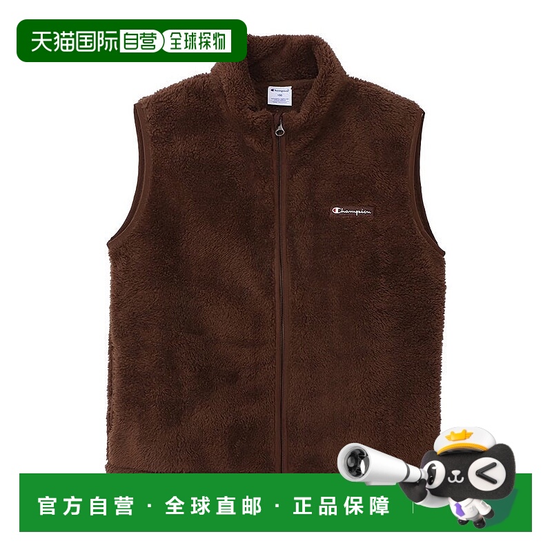 日本直邮Champion 童装  纯色立领拉链马甲 儿童款