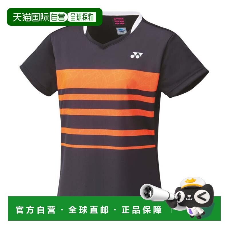 日本直邮Yonex 网球女款游戏衫 半袖 吸汗速干 黑色