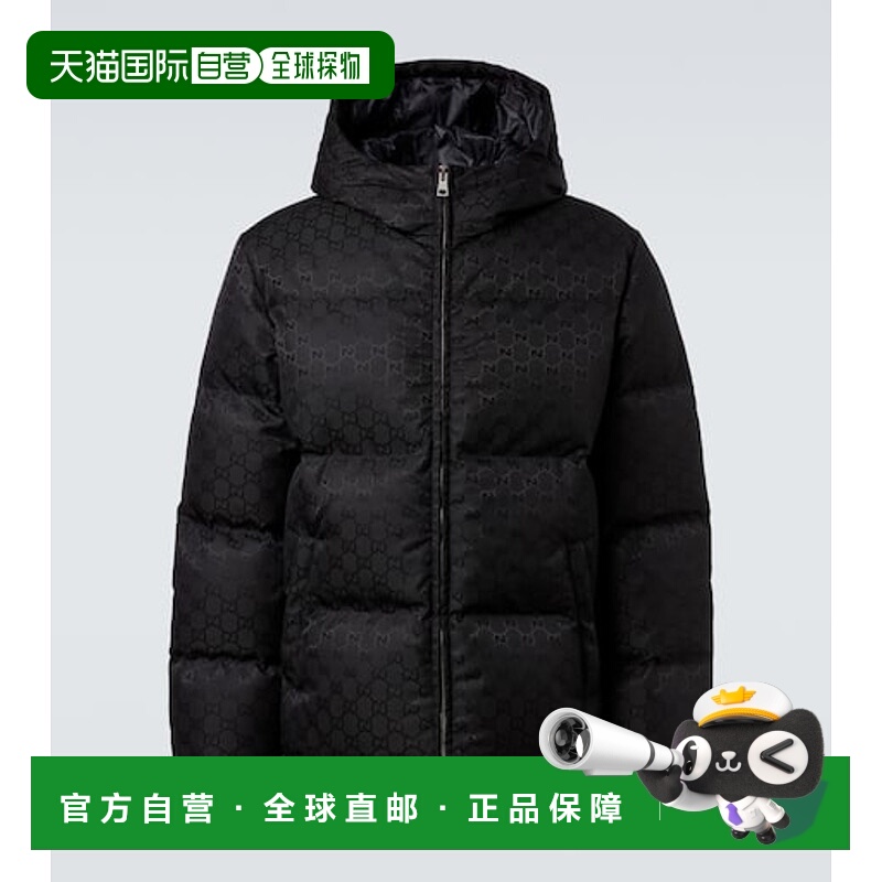 1h可退 香港直邮Gucci 古驰 男士 GG 羽绒夹克 black黑色 舒适时