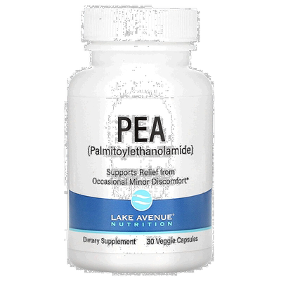 香港直发iHerb Lake Avenue棕榈醯胺乙醇胶囊素食营养健康30粒