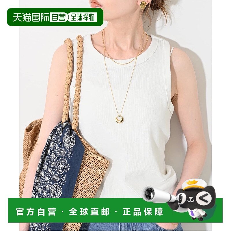 1h可退 日本直邮SLOBE IENA女士棉质修身坦克背心显瘦百搭 250709
