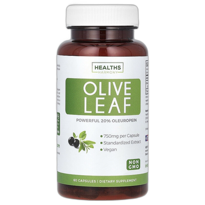 香港直邮Healths Harmony,橄榄叶，60 粒胶囊膳食大豆补充剂