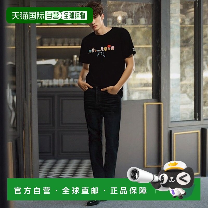 1h可退 日本直邮KP 男装 宽松短袖T恤 亲子款 BT21联名刺绣印花 4