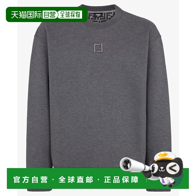 1h可退 香港直邮FENDI 男士针织衫 FY3938ATL9F0QZ0 AW2024 灰色
