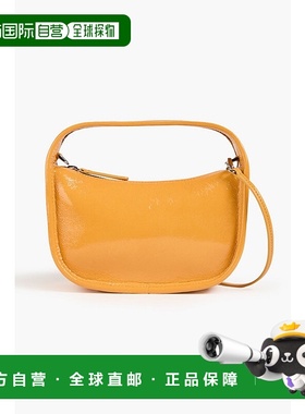 1h可退 香港直邮Staud 女士 Venice 褶皱漆皮手提包 4949969MANGO