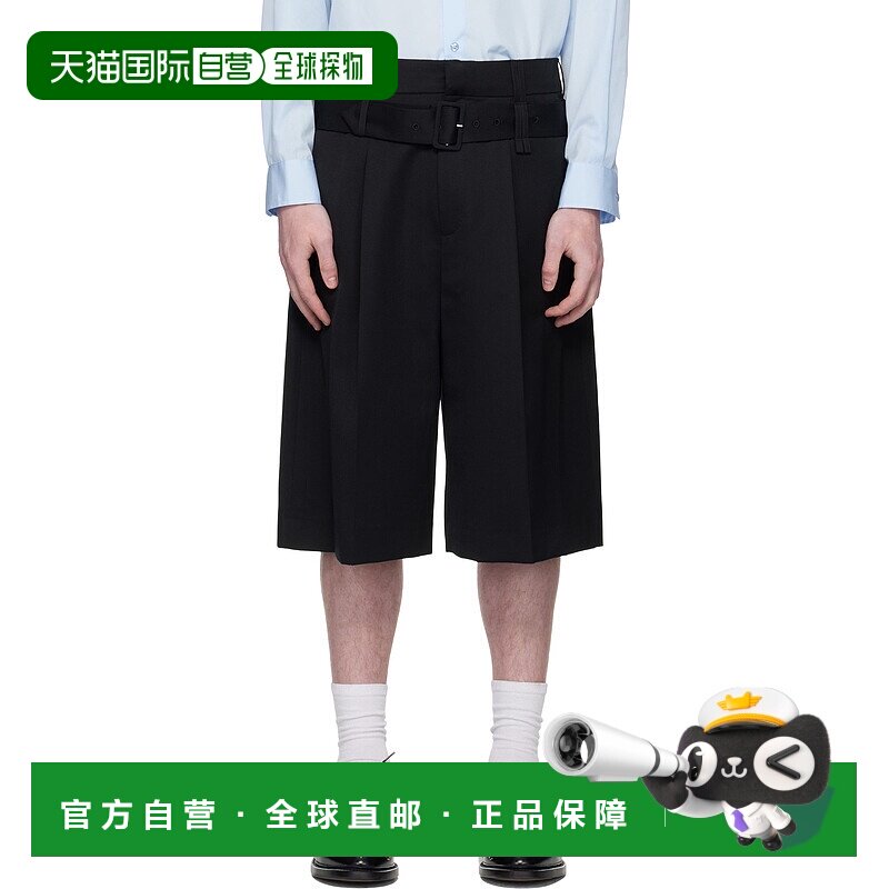 1h可退 香港直邮潮奢 Simone Rocha 蒙娜 罗莎 男士 黑色 Wide Le