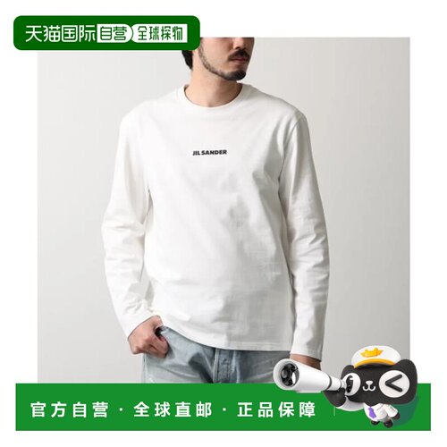 日本直邮JIL SANDER 长袖T恤 J22GC0236 J20103 徽标针织衫 102 P
