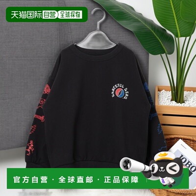 1h可退 日本直邮Grateful Dead 儿童 宽松版型 全棉连帽卫衣 袖部