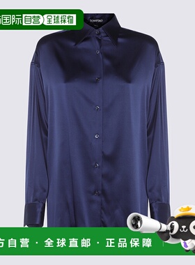 1h可退 香港直邮TOM FORD 女士衬衫 CA3211FAX881HB840 AW2025 蓝