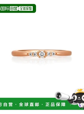 日本直邮日潮4度C 4℃ K10粉红金戒指141546143101 尺码:11钻石