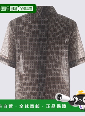 香港直邮FENDI 女士衬衫 FS8240AUP5F1RXA SS2025 灰色 Shirt wit