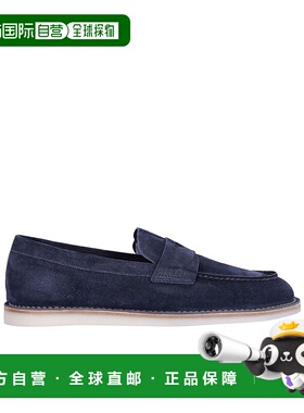 香港直邮PRADA 男士商务休闲鞋 2DC229Z5OF0008 SS2025 蓝色 圆头