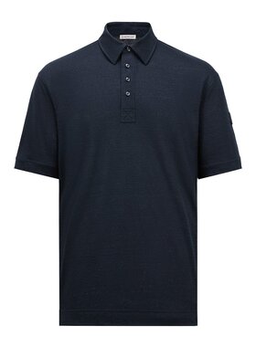 MONCLER 男士T恤 K10918A0002189AZB76I CO 蓝色 短袖Polo衫