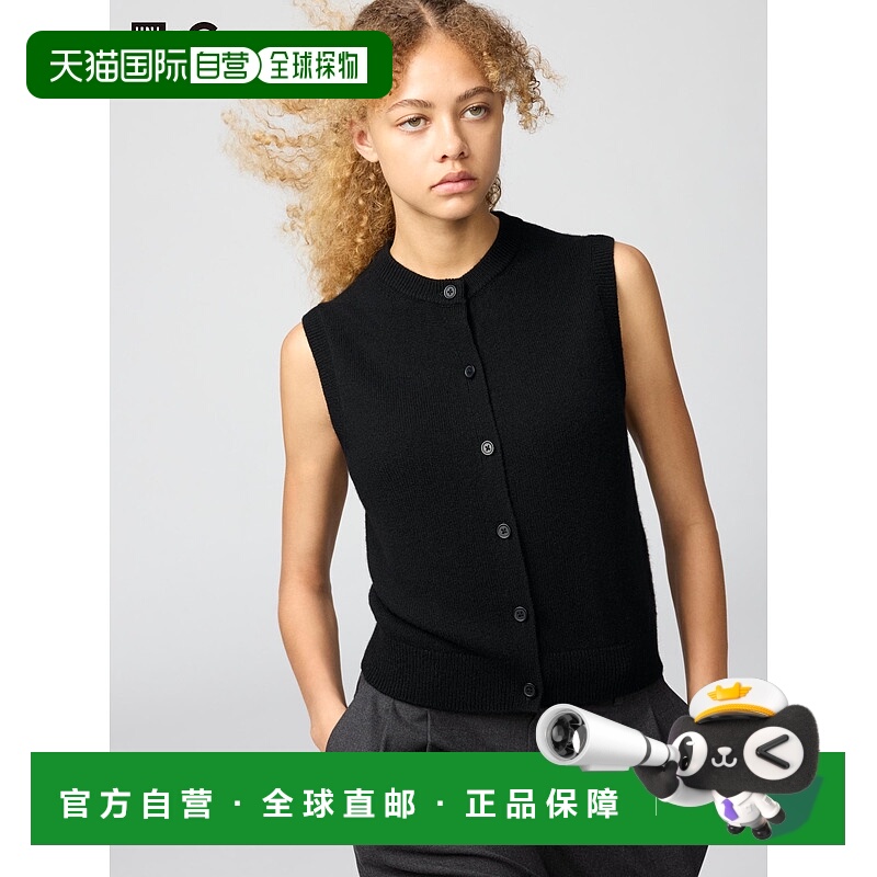 日本直邮UNIQLO女款无袖针织衫马甲479673-09