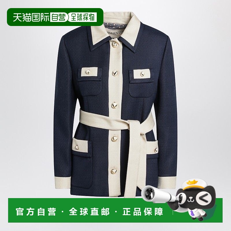 1h可退 香港直邮VALENTINO 男士夹克 7B3CJ7S098TDSV CO 蓝色 Vis