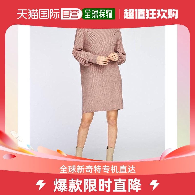 gentle fawnLuisa 鹿角灰褐色毛衣秋冬新款早秋新款连衣裙 鹿角灰