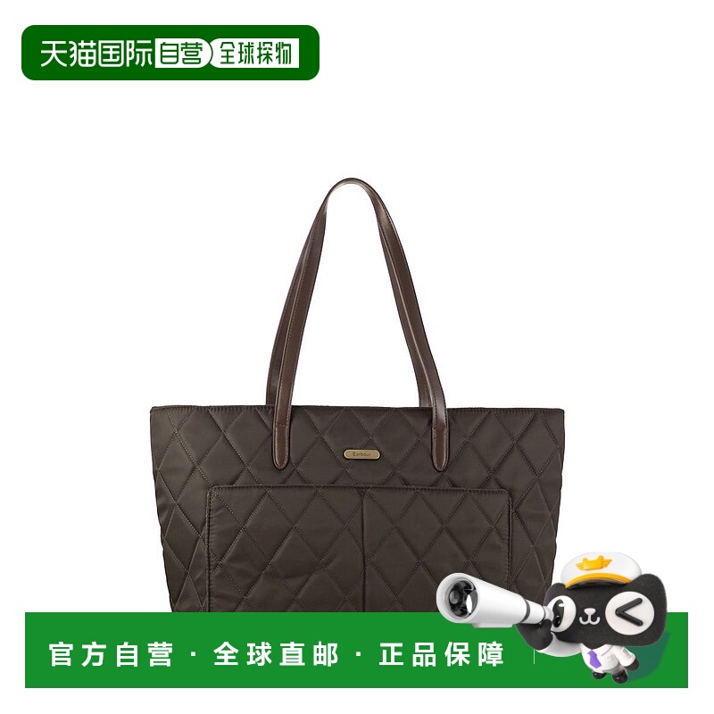 1h可退 香港直邮barbour 巴伯尔 女士 绗缝购物包 LBA0395LBAO