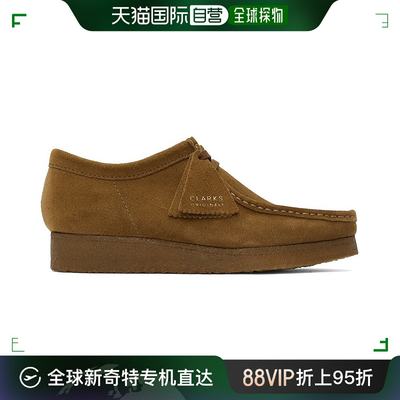 香港直邮潮奢 Clarks Originals 男士 黄褐色 Wallabee 德比鞋 26