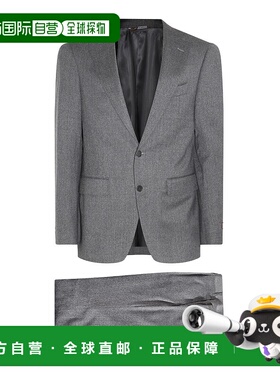 1h可退 香港直邮Canali 康钠丽 男士 灰色羊毛西服 L1528051RAR03