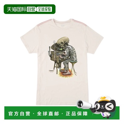 自营 rvca男士风琴手 T 恤（古董白色） - 古董白色 美国奥莱直发