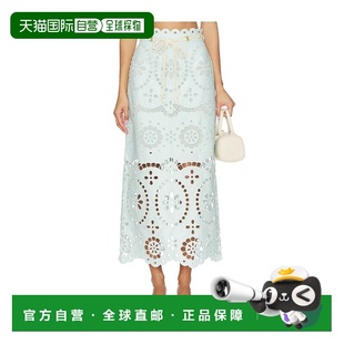 香港直邮潮奢 刺绣半身裙 ZIMMERMANN Awaken 6179SR 女士 1h可退