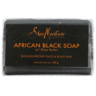 香港直邮Shea Moisture黑皂温和清洁肌肤清爽轻盈清透水润99g正品