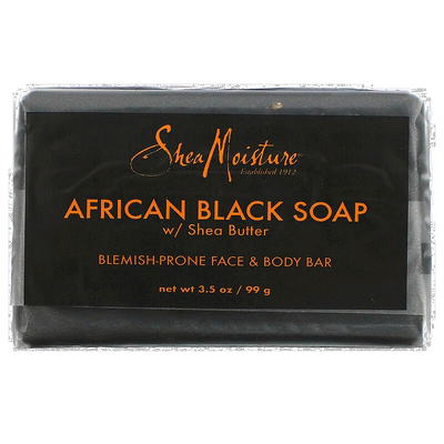 香港直邮Shea Moisture黑皂温和清洁肌肤清爽轻盈清透水润99g正品