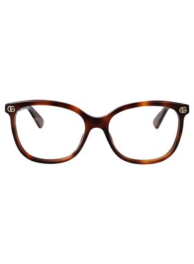 GUCCI 女士眼镜 GG1816O006 SS2025 褐色 全框平光镜
