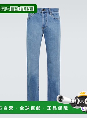 香港直邮Loro Piana 诺悠翩雅 男士 Temelo 修身牛仔裤 001149