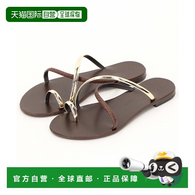 1h可退 日本直邮FREAK'S STORE 女士金属装饰交叉带平底凉鞋 1173