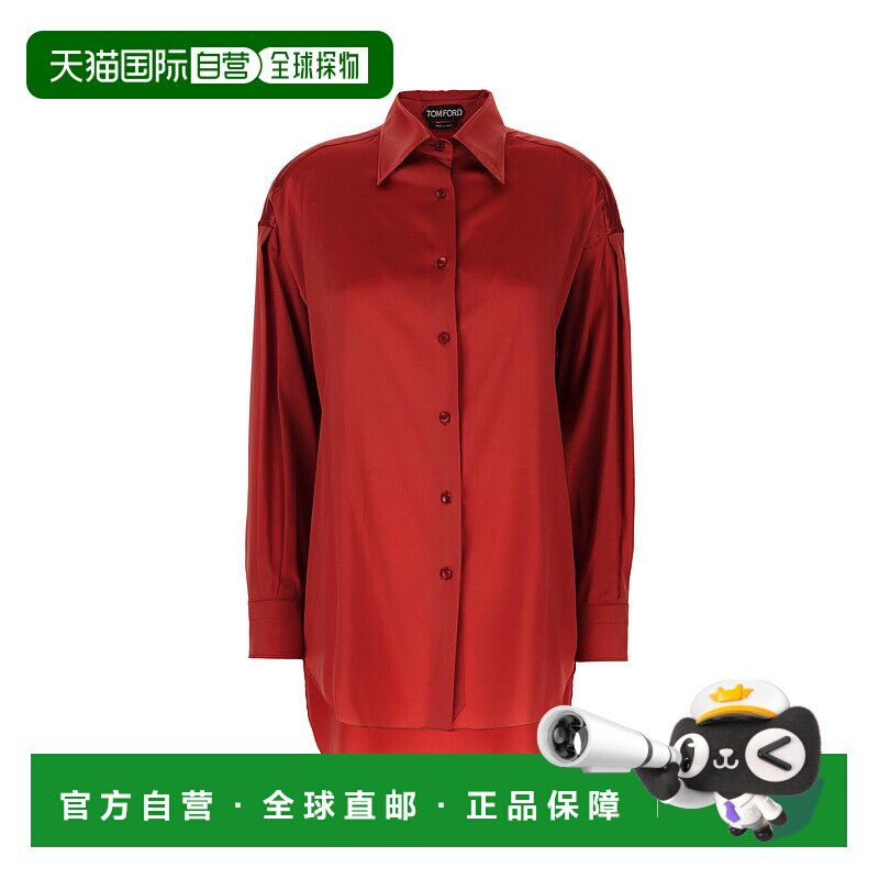 1h可退 香港直邮TOM FORD 女士衬衫 CA3211FAX881ER402 AW2025 红