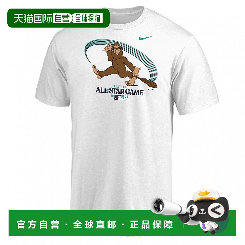 日本直邮Nike-耐克男士棒球短袖T恤2023 MLB全明星赛纪念T恤咖啡0