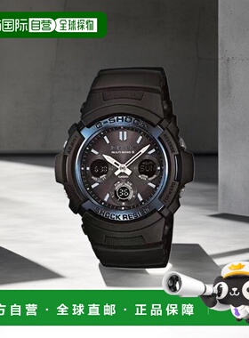 日本直购CASIO卡西欧G-SHOCK 手表太阳能AWG-M100A-1AJF黑色