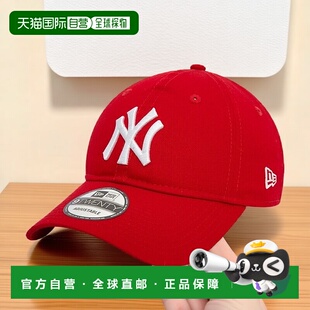 自营欧洲直邮NEW ERA 男女通用红色棉帽子