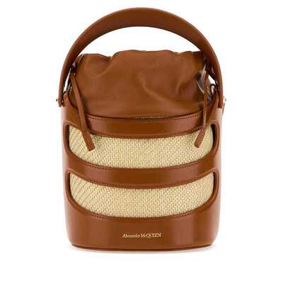 alexandermcqueen亚历山大麦昆女士抽绳水桶包