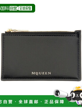 香港直邮MCQUEEN 亚历山大 麦昆 女士 拉链钱包卡包 8368841MAAF