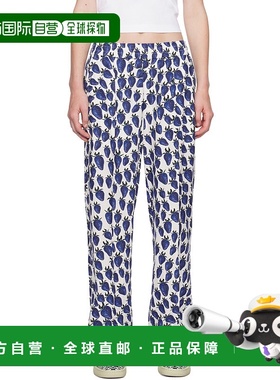 1h可退 香港直邮潮奢 Burberry 巴宝莉 女士 白色 & 蓝色 Strawbe