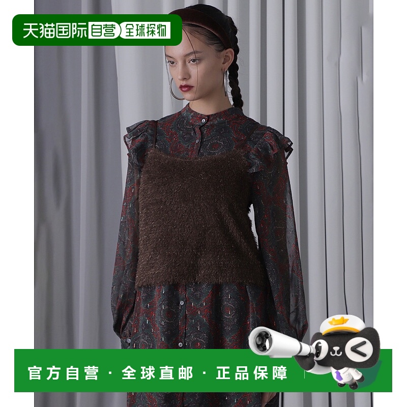 1h可退 日本直邮ROSE BUD 女士闪光羽毛吊带背心 202243021003